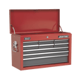 Sealey AP22509BB American PRO® Topchest 9 Drawer - Red/Grey - AP22509BB - Sealey Tools UK - Trade Counter Direct
