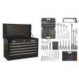Sealey AP225BCOMBO American PRO® Topchest 5 Drawer with 272pc Tool Kit - Black - AP225BCOMBO - Sealey Tools UK - Trade Counter Direct
