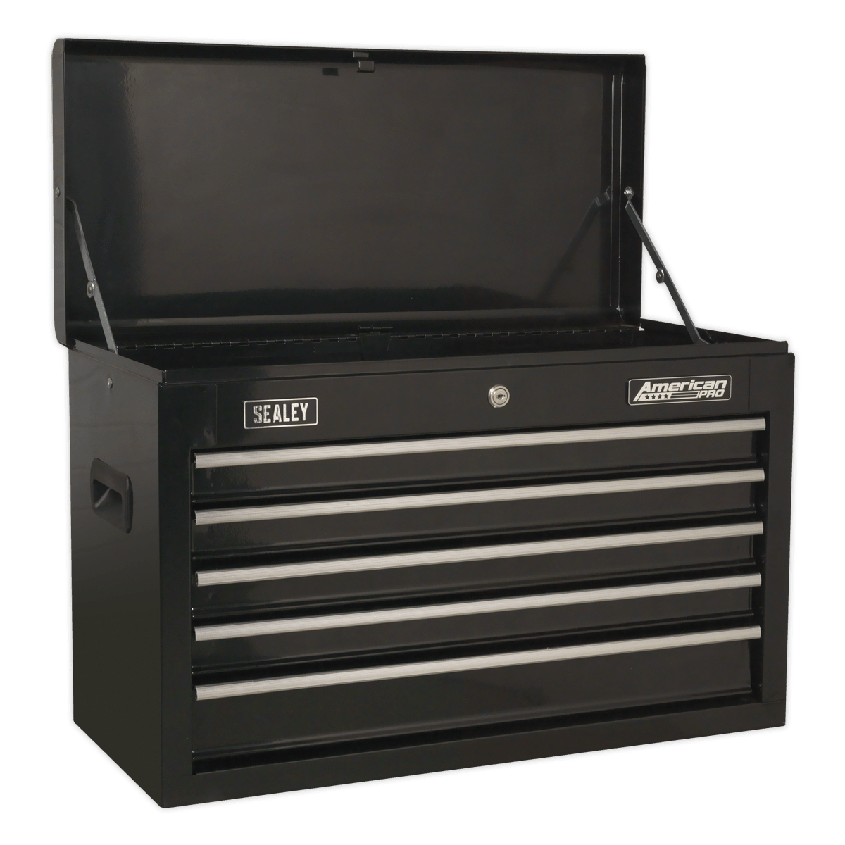 Sealey AP225BCOMBO American PRO® Topchest 5 Drawer with 272pc Tool Kit - Black - AP225BCOMBO - Sealey Tools UK - Trade Counter Direct