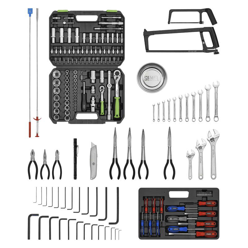 Sealey AP22BKCOMBO American PRO® Topchest & Rollcab Combination 6 Drawer with 170pc Tool Kit - Black - AP22BKCOMBO - Sealey Tools UK - Trade Counter Direct