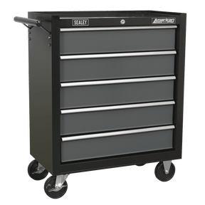 Sealey AP2505B American PRO® Rollcab 5 Drawer - Black/Grey - AP2505B - Sealey Tools UK - Trade Counter Direct