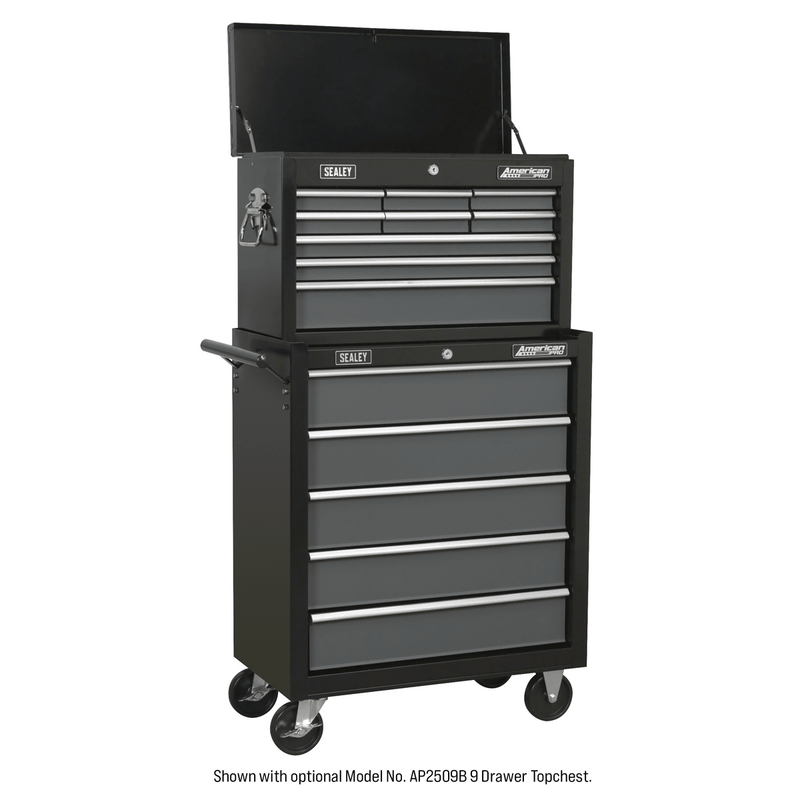 Sealey AP2505B American PRO® Rollcab 5 Drawer - Black/Grey - AP2505B - Sealey Tools UK - Trade Counter Direct