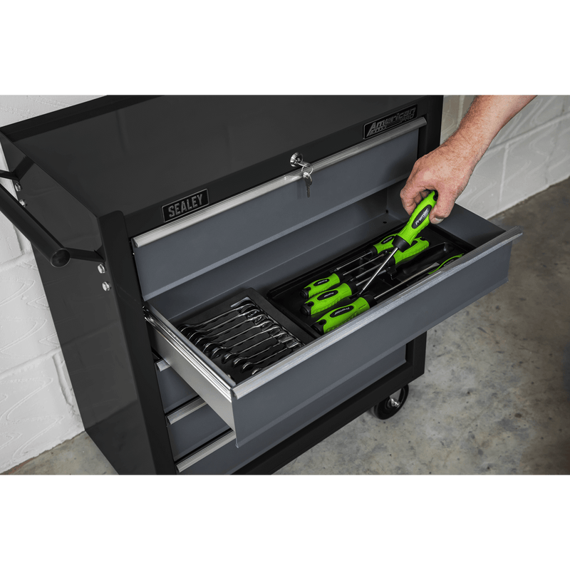 Sealey AP2505B American PRO® Rollcab 5 Drawer - Black/Grey - AP2505B - Sealey Tools UK - Trade Counter Direct