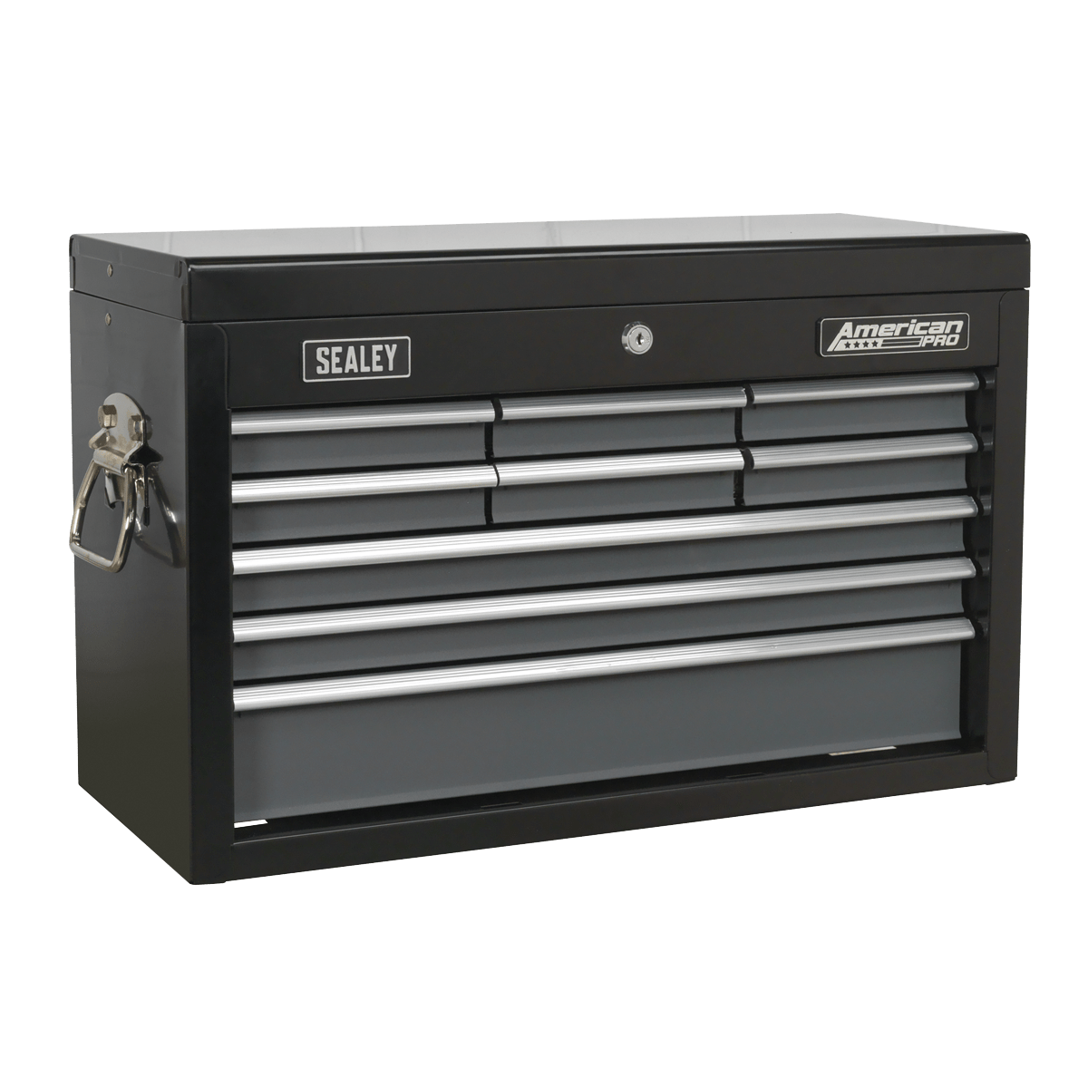 Sealey AP2509B American PRO® Topchest 9 Drawer - Black/Grey - AP2509B - Sealey Tools UK - Trade Counter Direct