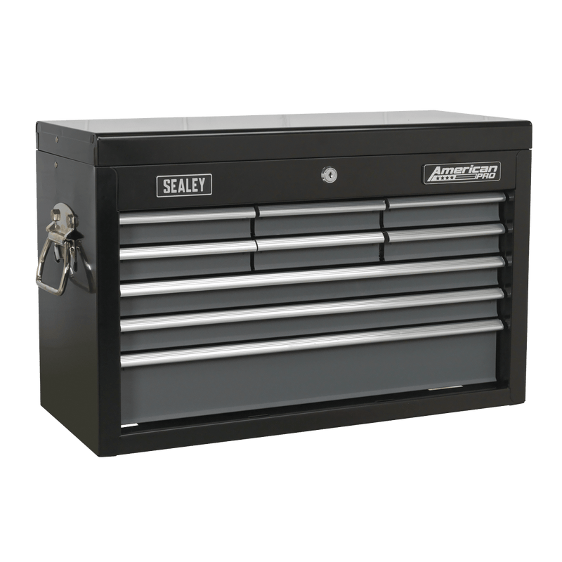 Sealey AP2509B American PRO® Topchest 9 Drawer - Black/Grey - AP2509B - Sealey Tools UK - Trade Counter Direct