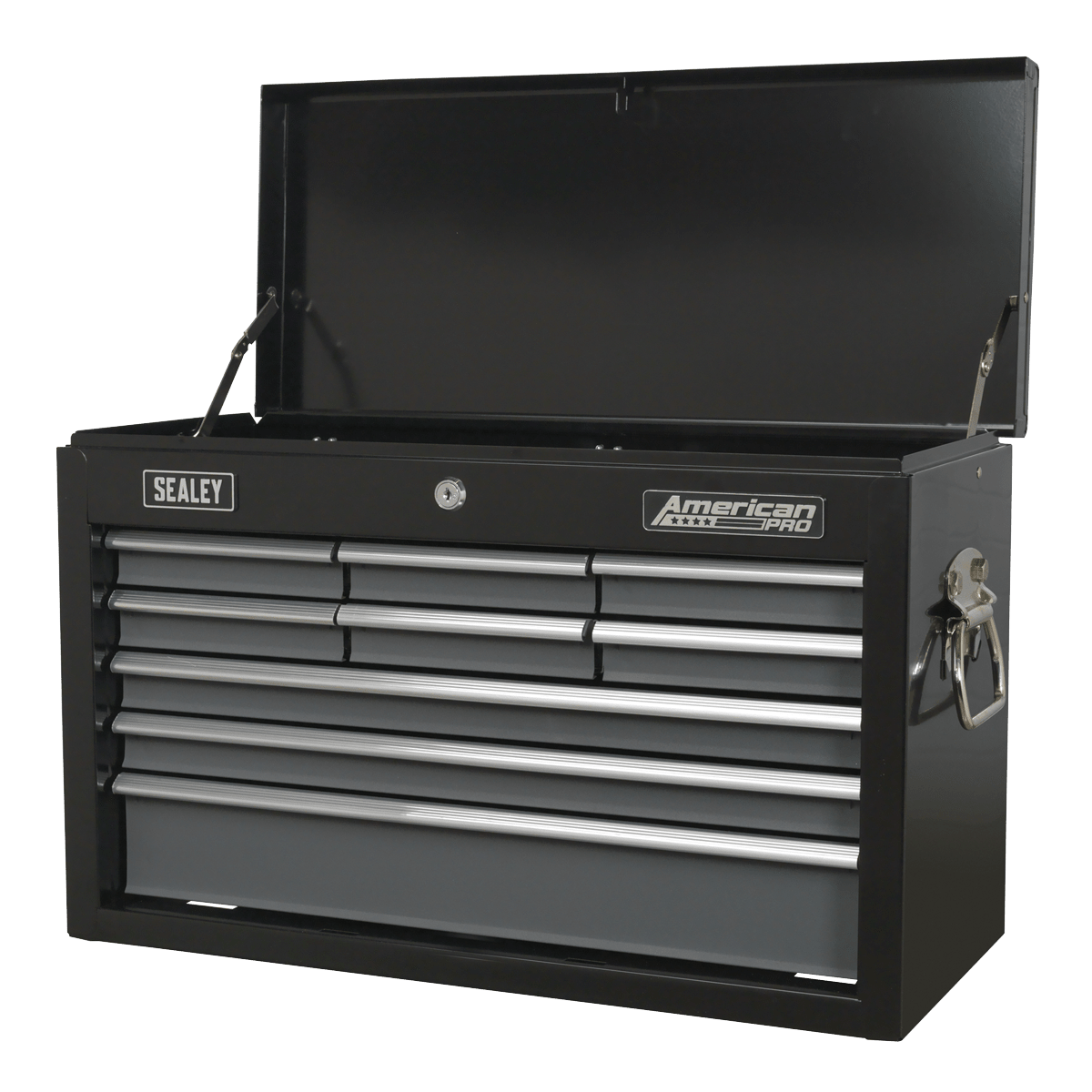 Sealey AP2509B American PRO® Topchest 9 Drawer - Black/Grey - AP2509B - Sealey Tools UK - Trade Counter Direct