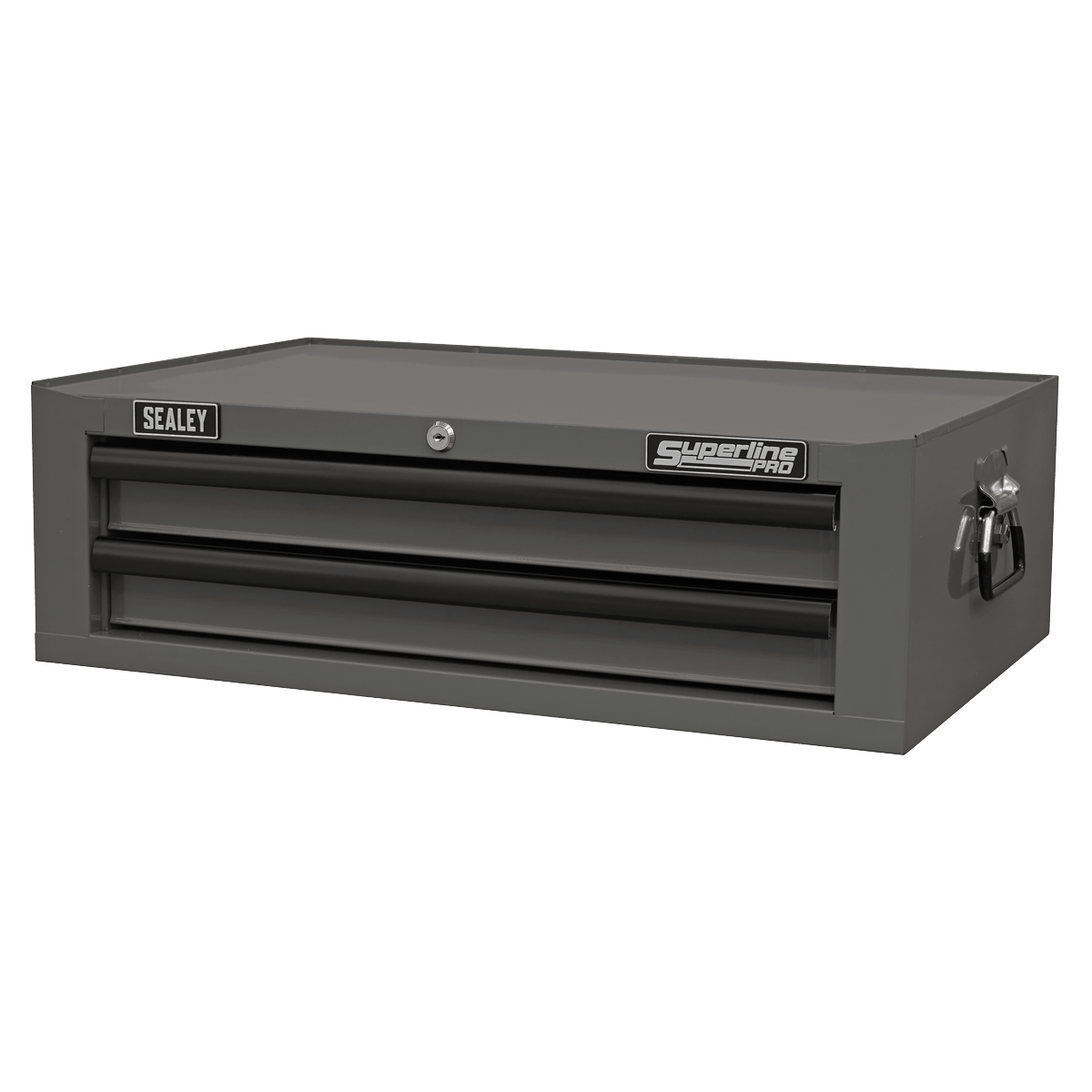Sealey AP26029TG Superline PRO® Mid-Box Tool Chest 2 Drawer - Grey/Black - AP26029TG - Sealey Tools UK - Trade Counter Direct