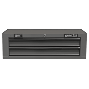 Sealey AP26029TG Superline PRO® Mid-Box Tool Chest 2 Drawer - Grey/Black - AP26029TG - Sealey Tools UK - Trade Counter Direct