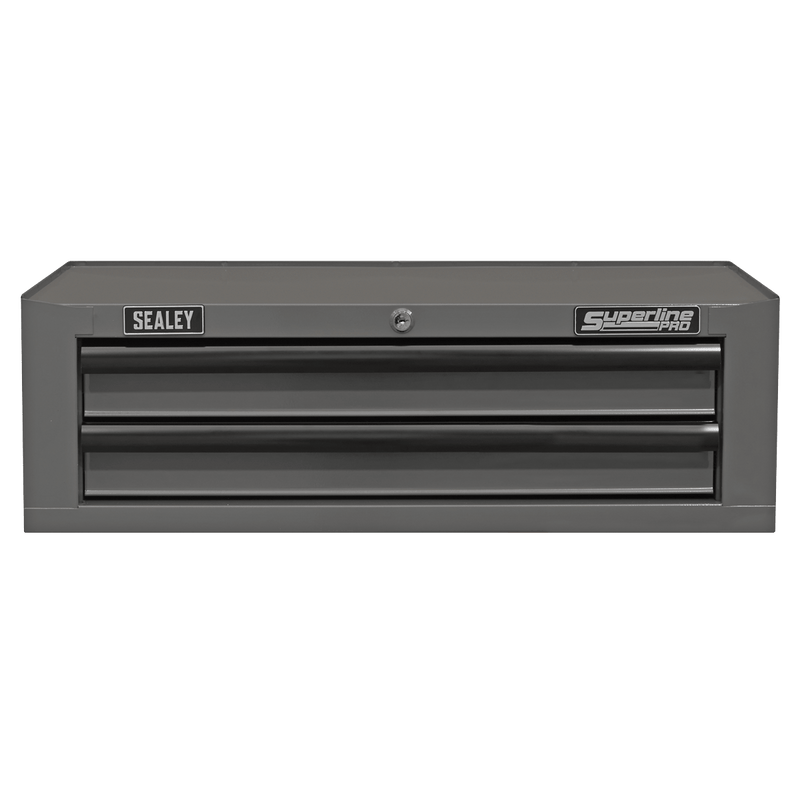 Sealey AP26029TG Superline PRO® Mid-Box Tool Chest 2 Drawer - Grey/Black - AP26029TG - Sealey Tools UK - Trade Counter Direct