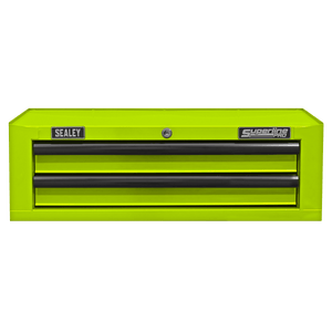 Sealey AP26029THV Superline PRO® Mid-Box Tool Chest 2 Drawer - Green/Black - AP26029THV - Sealey Tools UK - Trade Counter Direct