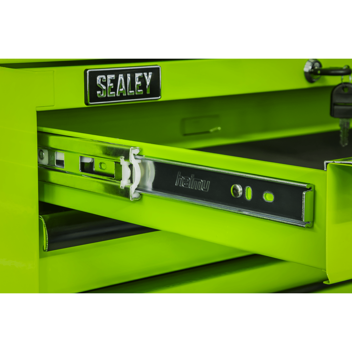Sealey AP26029THV Superline PRO® Mid-Box Tool Chest 2 Drawer - Green/Black - AP26029THV - Sealey Tools UK - Trade Counter Direct