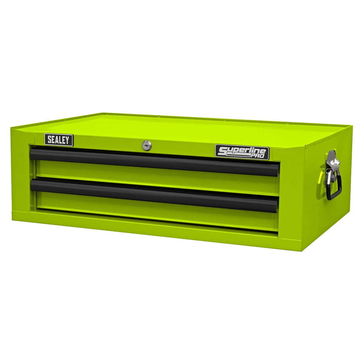 Sealey AP26029THV Superline PRO® Mid-Box Tool Chest 2 Drawer - Green/Black - AP26029THV - Sealey Tools UK - Trade Counter Direct