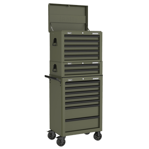 Sealey AP26029TK Superline PRO® Mid-Box Tool Chest 2 Drawer - Khaki - AP26029TK - Sealey Tools UK - Trade Counter Direct