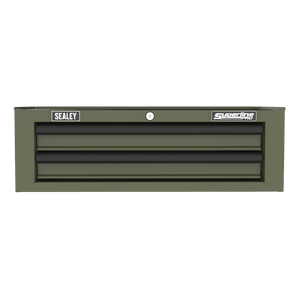 Sealey AP26029TK Superline PRO® Mid-Box Tool Chest 2 Drawer - Khaki - AP26029TK - Sealey Tools UK - Trade Counter Direct