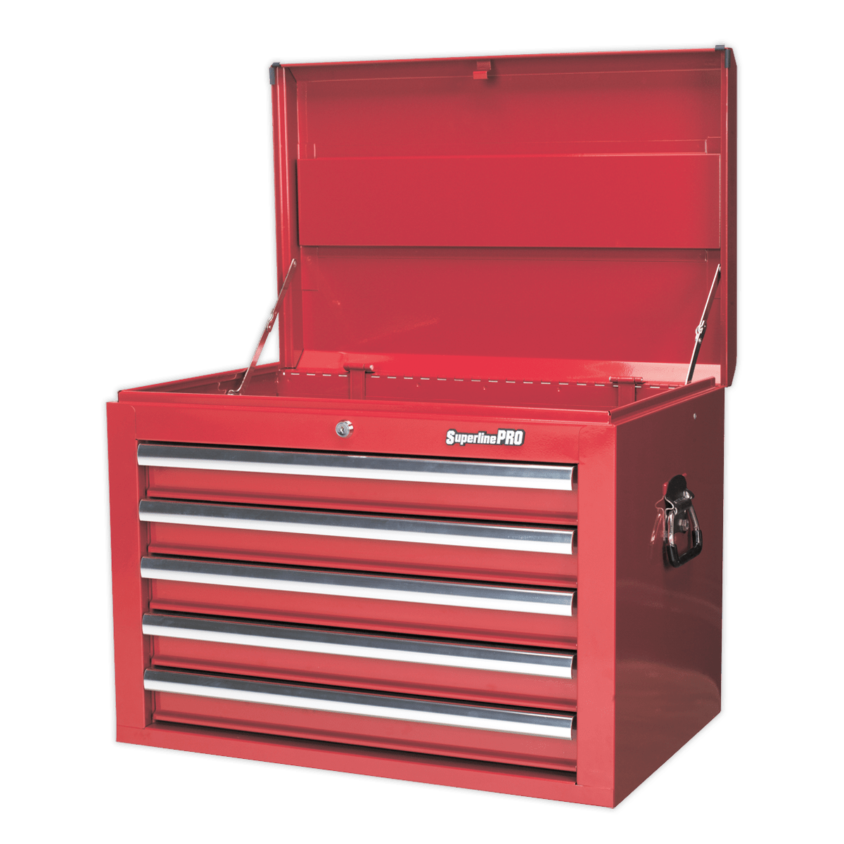 Sealey AP26059T Superline PRO® Topchest 5 Drawer - Red - AP26059T - Sealey Tools UK - Trade Counter Direct