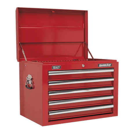 Sealey AP26059T Superline PRO® Topchest 5 Drawer - Red - AP26059T - Sealey Tools UK - Trade Counter Direct