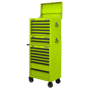 Sealey AP26059THV Superline PRO® Topchest 5 Drawer - Green/Black - AP26059THV - Sealey Tools UK - Trade Counter Direct