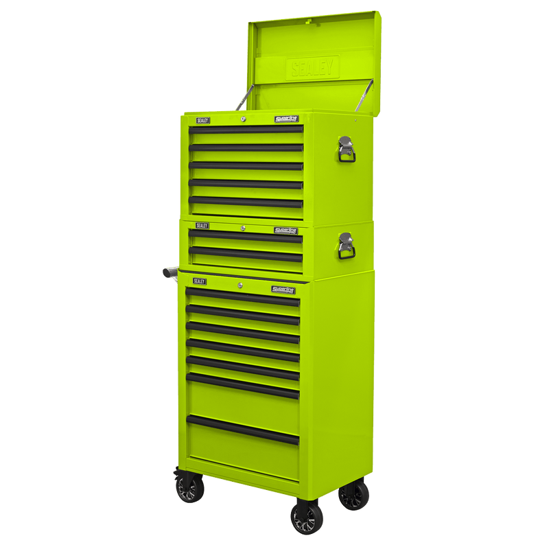 Sealey AP26059THV Superline PRO® Topchest 5 Drawer - Green/Black - AP26059THV - Sealey Tools UK - Trade Counter Direct