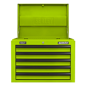Sealey AP26059THV Superline PRO® Topchest 5 Drawer - Green/Black - AP26059THV - Sealey Tools UK - Trade Counter Direct