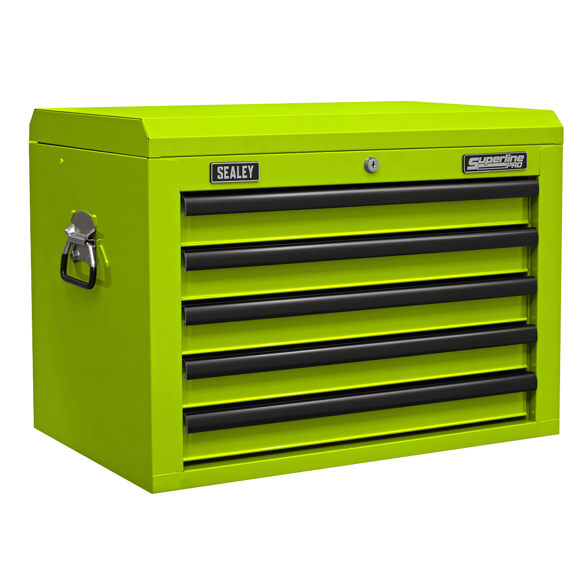 Sealey AP26059THV Superline PRO® Topchest 5 Drawer - Green/Black - AP26059THV - Sealey Tools UK - Trade Counter Direct