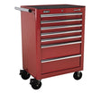 Sealey AP26479T Rollcab 7 Drawer with Ball Bearing Runners - Red - Tool Chests - SLY-15200 - Sealey Tools UK - Trade Counter Direct