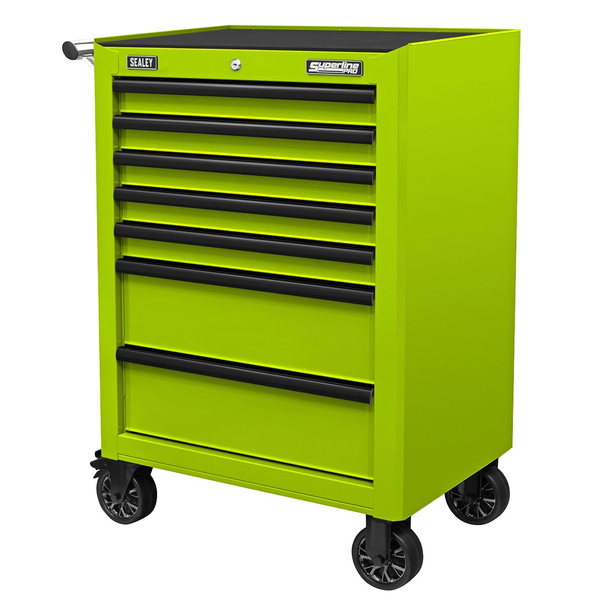 Sealey AP26479THV Superline PRO® Rollcab 7 Drawer - Green/Black - AP26479THV - Sealey Tools UK - Trade Counter Direct