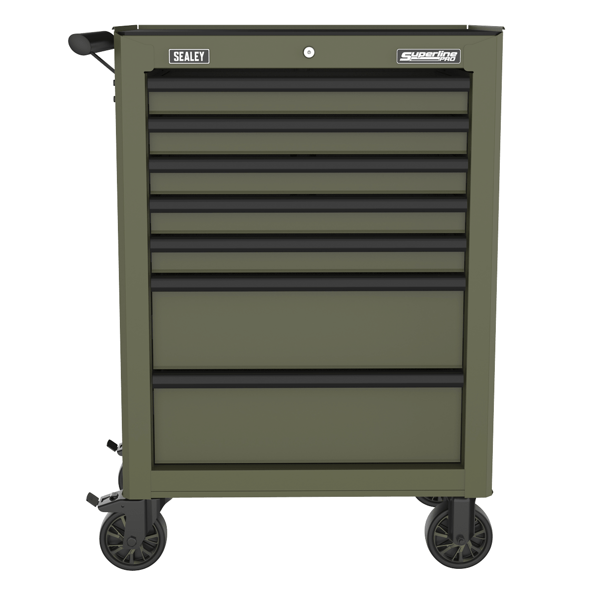 Sealey AP26479TK Superline PRO® Heavy-Duty Rollcab 7 Drawer - Khaki - AP26479TK - Sealey Tools UK - Trade Counter Direct
