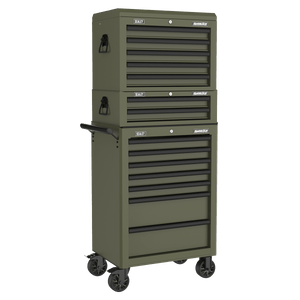 Sealey AP26479TK Superline PRO® Heavy-Duty Rollcab 7 Drawer - Khaki - AP26479TK - Sealey Tools UK - Trade Counter Direct