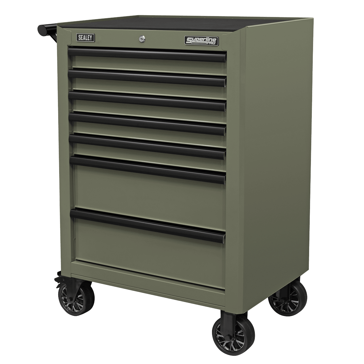 Sealey AP26479TK Superline PRO® Heavy-Duty Rollcab 7 Drawer - Khaki - AP26479TK - Sealey Tools UK - Trade Counter Direct