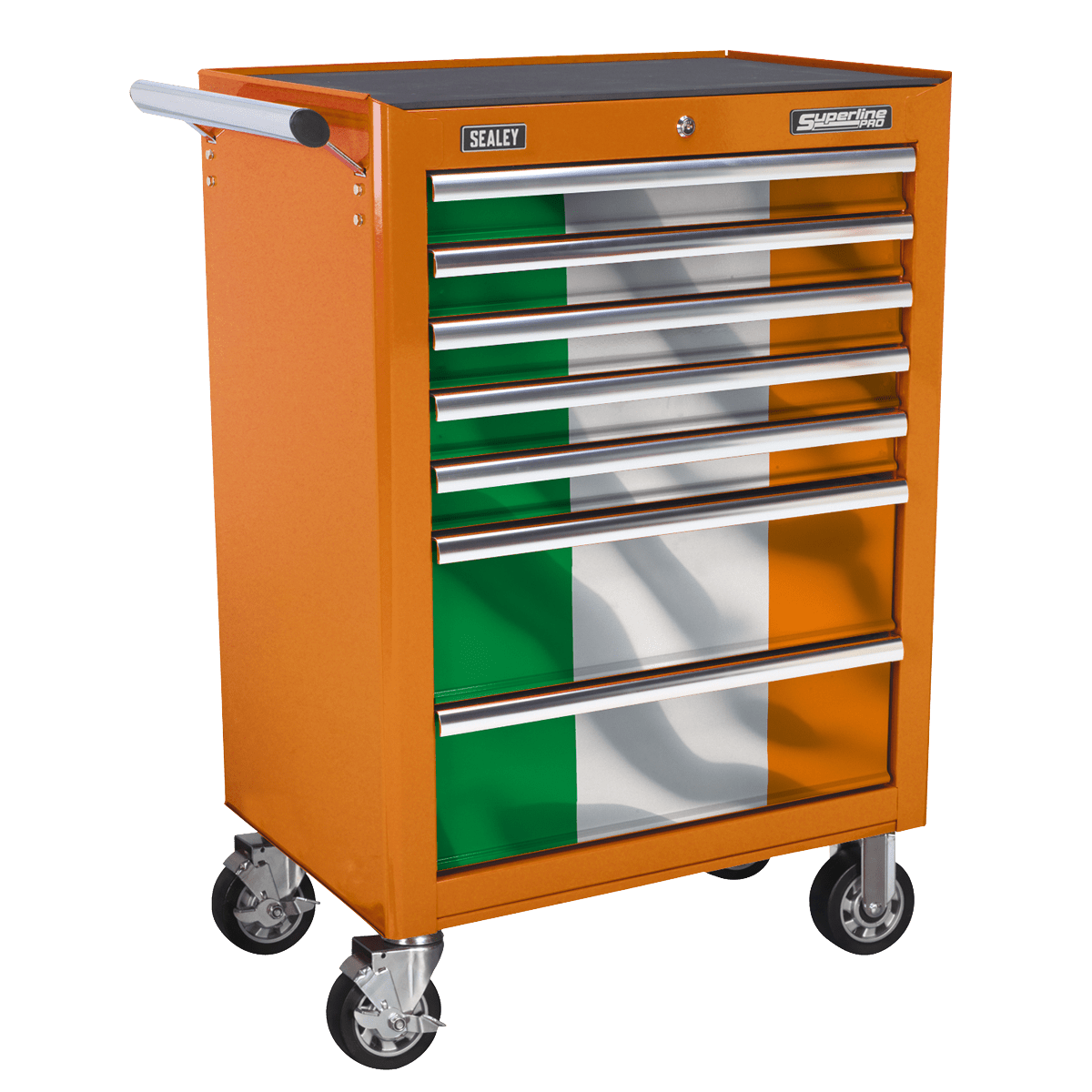 Sealey AP26479TOIRE Republic of Ireland Graphics 7 Drawer Rollcab Kit - AP26479TOIRE - Sealey Tools UK - Trade Counter Direct