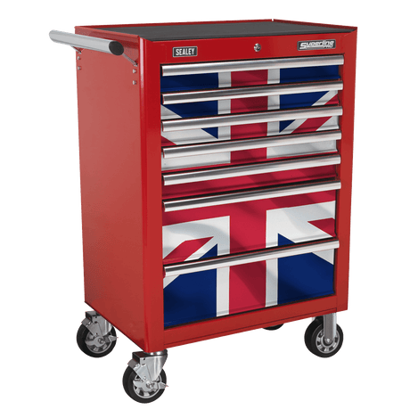 Sealey AP26479TUJ Union Jack Graphics 7 Drawer Rollcab Kit - AP26479TUJ - Sealey Tools UK - Trade Counter Direct