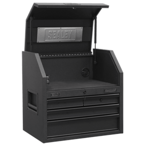 Sealey AP2704BE Topchest 4 Drawer 660mm with Soft Close Drawers & Power Strip - AP2704BE - Sealey Tools UK - Trade Counter Direct
