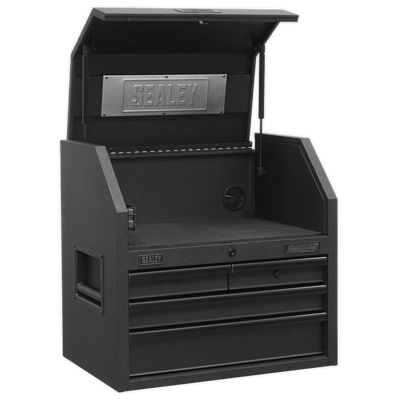Sealey AP2704BE Topchest 4 Drawer 660mm with Soft Close Drawers & Power Strip - AP2704BE - Sealey Tools UK - Trade Counter Direct