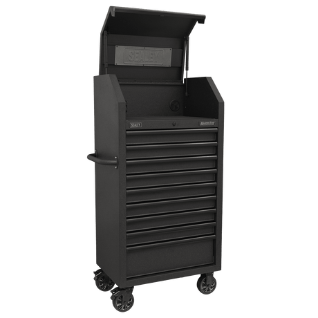 Sealey AP2709BE Tower Cabinet 9 Drawer 690mm with Soft Close Drawers & Power Strip - AP2709BE - Sealey Tools UK - Trade Counter Direct