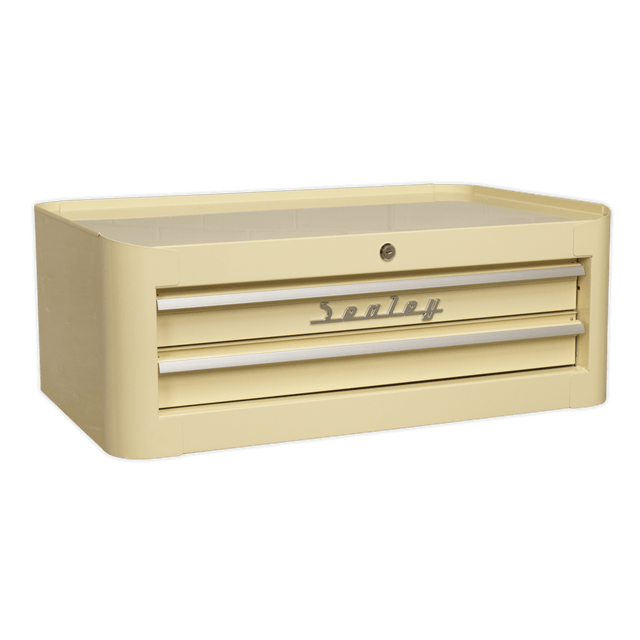 Sealey AP28102 Premier™ Retro Style Mid-Box Tool Chest 2 Drawer - AP28102 - Sealey Tools UK - Trade Counter Direct