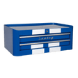 Sealey AP28102BWS Premier™ Retro Style Mid-Box Tool Chest 2 Drawer - Blue with White Stripes - AP28102BWS - Sealey Tools UK - Trade Counter Direct