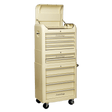 Sealey AP28COMBO2 Retro Style Topchest, Mid - Box & Rollcab Combination 10 Drawer Cream - AP28COMBO2 - Sealey Tools UK - Trade Counter Direct
