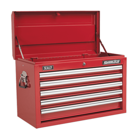 Sealey AP33059 Superline PRO® Topchest 5 Drawer - Red - AP33059 - Sealey Tools UK - Trade Counter Direct