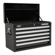 Sealey AP33059B Superline PRO® Topchest 5 Drawer - Black - AP33059B - Sealey Tools UK - Trade Counter Direct