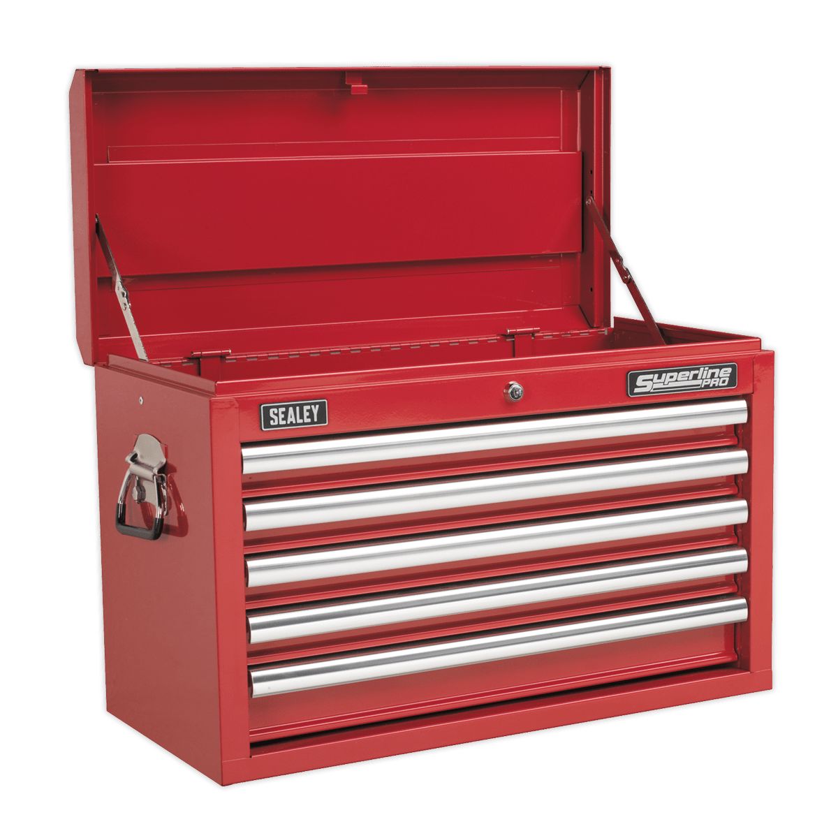 Sealey AP33059COMBO Superline PRO® Topchest 5 Drawer with 139pc Tool Kit - Red - AP33059COMBO - Sealey Tools UK - Trade Counter Direct