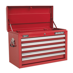 Sealey AP33059COMBO Superline PRO® Topchest 5 Drawer with 139pc Tool Kit - Red - AP33059COMBO - Sealey Tools UK - Trade Counter Direct