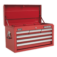 Sealey AP33069 Superline PRO® Topchest 6 Drawer - Red - AP33069 - Sealey Tools UK - Trade Counter Direct