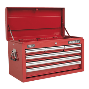 Sealey AP33069 Superline PRO® Topchest 6 Drawer - Red - AP33069 - Sealey Tools UK - Trade Counter Direct