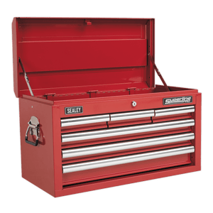 Sealey AP33069 Superline PRO® Topchest 6 Drawer - Red - AP33069 - Sealey Tools UK - Trade Counter Direct