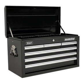 Sealey AP33069B Superline PRO® Topchest 6 Drawer - Black - AP33069B - Sealey Tools UK - Trade Counter Direct