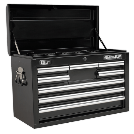Sealey AP33089B Superline PRO® Topchest 8 Drawer - Black - AP33089B - Sealey Tools UK - Trade Counter Direct