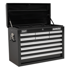 Sealey AP33109B Superline PRO® Topchest 10 Drawer - Black - AP33109B - Sealey Tools UK - Trade Counter Direct