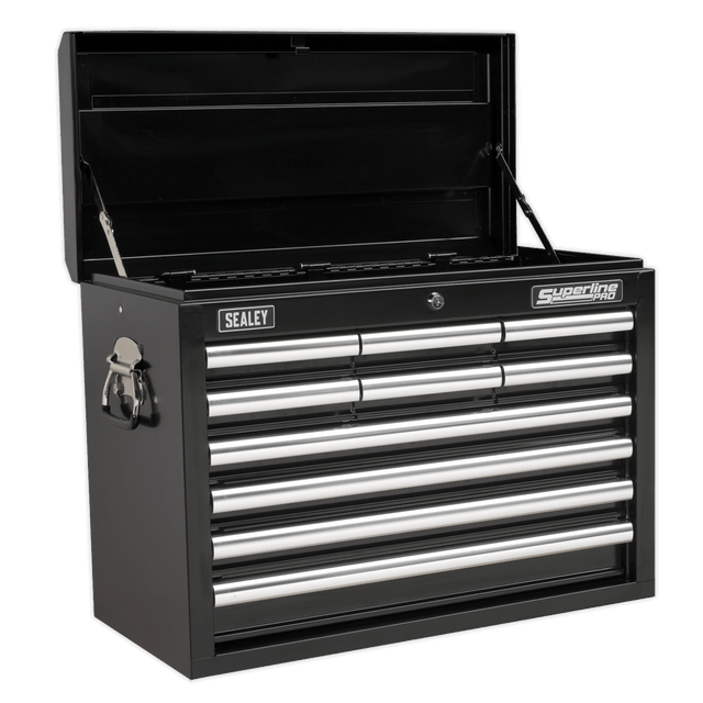Sealey AP33109B Superline PRO® Topchest 10 Drawer - Black - AP33109B - Sealey Tools UK - Trade Counter Direct