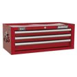 Sealey AP33339 Mid - Box 3 Drawer with Ball Bearing Slides - Red - AP33339 - Sealey Tools UK - Trade Counter Direct