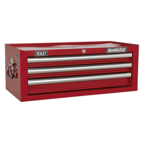 Sealey AP33339 Mid - Box 3 Drawer with Ball Bearing Slides - Red - AP33339 - Sealey Tools UK - Trade Counter Direct